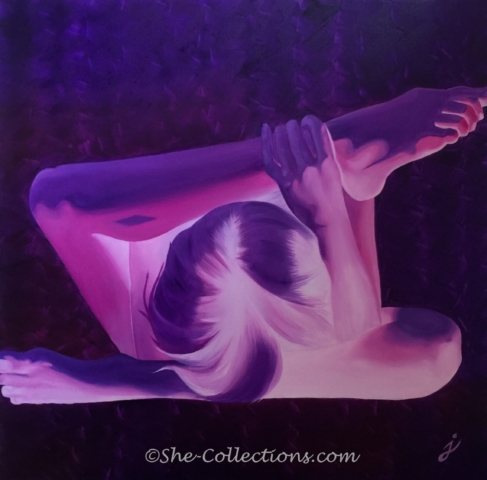Buried Thoughts by She Collections artist Jenna Garcia yoga series
