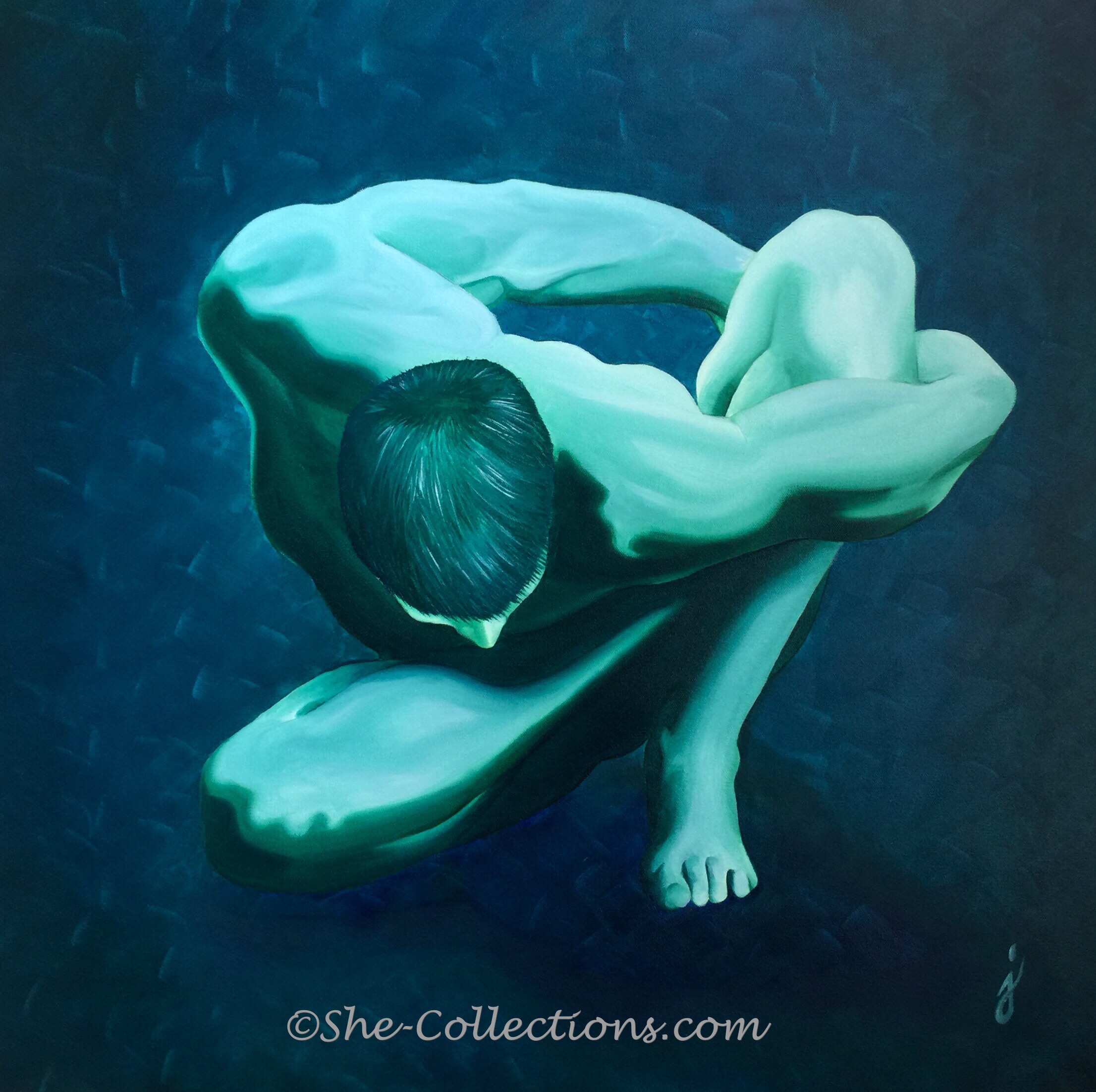 Imprisoned by She Collections artist Jenna Garcia yoga art series