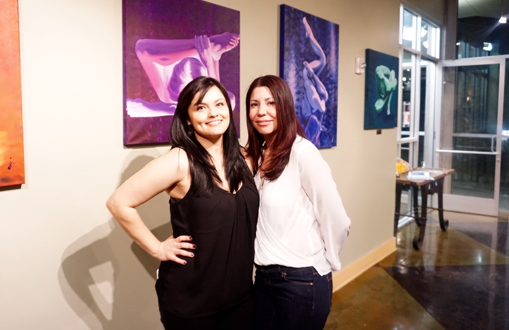 Jenna and Carmen- Long time friend and art collector