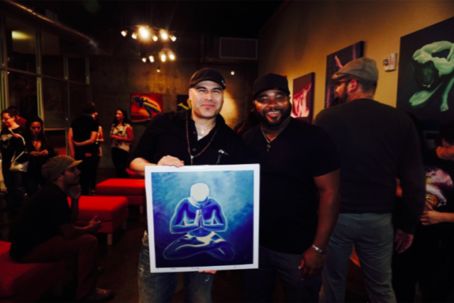 Adrian and Van at Colors of Yoga solo show