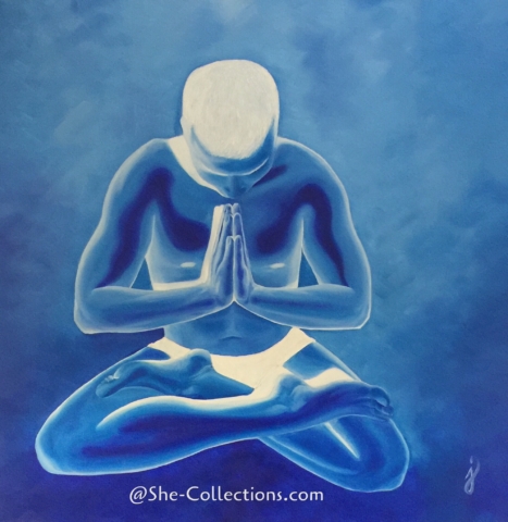 Devine you by She Collections artist Jenna Garcia yoga art