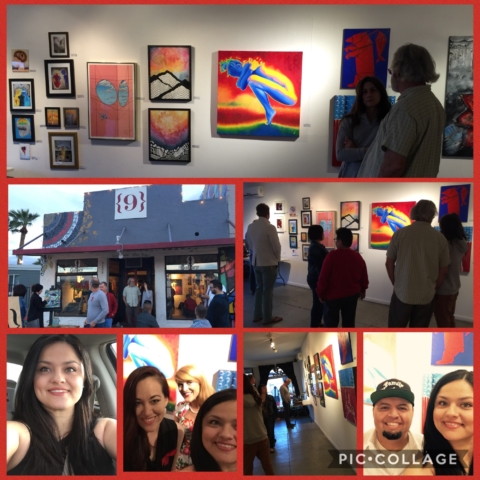 At RED Art for Life event